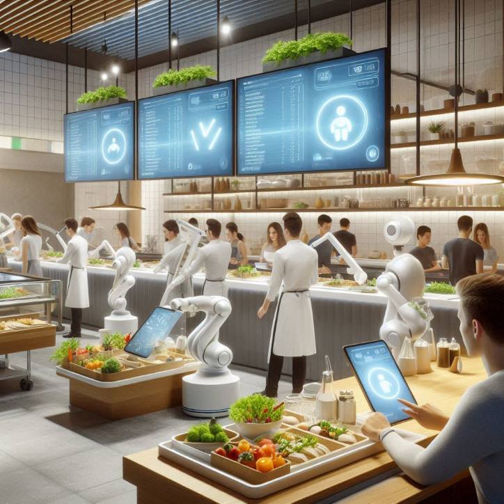 futuristic restaurants with robotic chefs